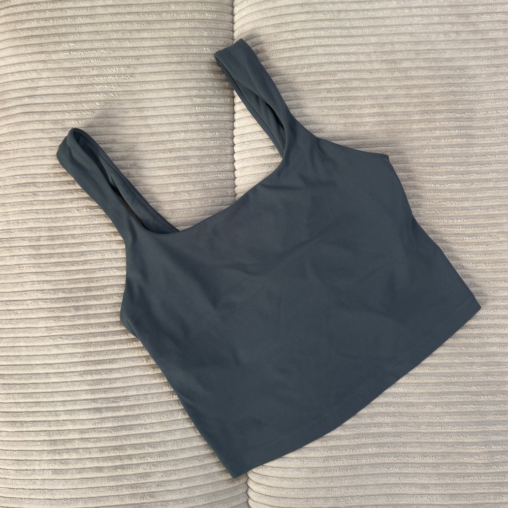 Athleta Transcend Square Neck Crop Bra - Size M D-DD in Color Eden